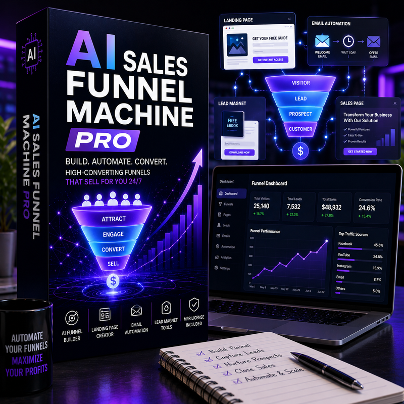AI Sales Funnel Machine PRO (MRR Software)